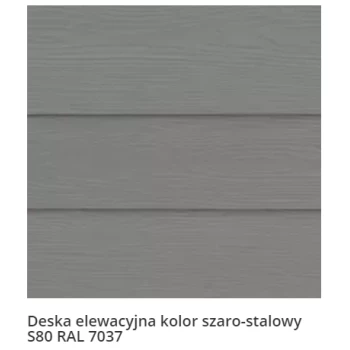  Edycja Produktu: Deska elewacyjna jednolita włóknocementowa kolor szaro-stalowy RAL 7037 | Shera