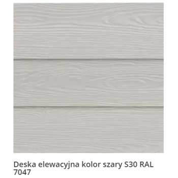Deska elewacyjna jednolita włóknocementowa kolor szary RAL 7047 | Shera