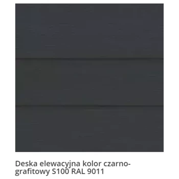 Deska elewacyjna jednolita włóknocementowa kolor czarno-grafitowy RAL 9001 | Shera