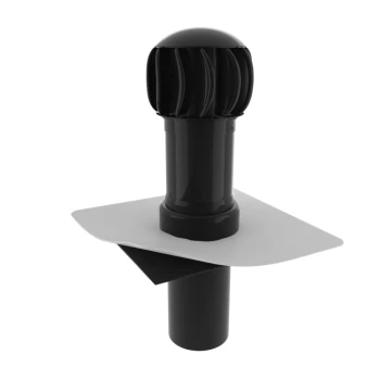 Turbina wentylacyjna TWOP TUR 160 PCV kominek do kanalizacji ze zintegrowanym kołnierzem PVC TOPWET